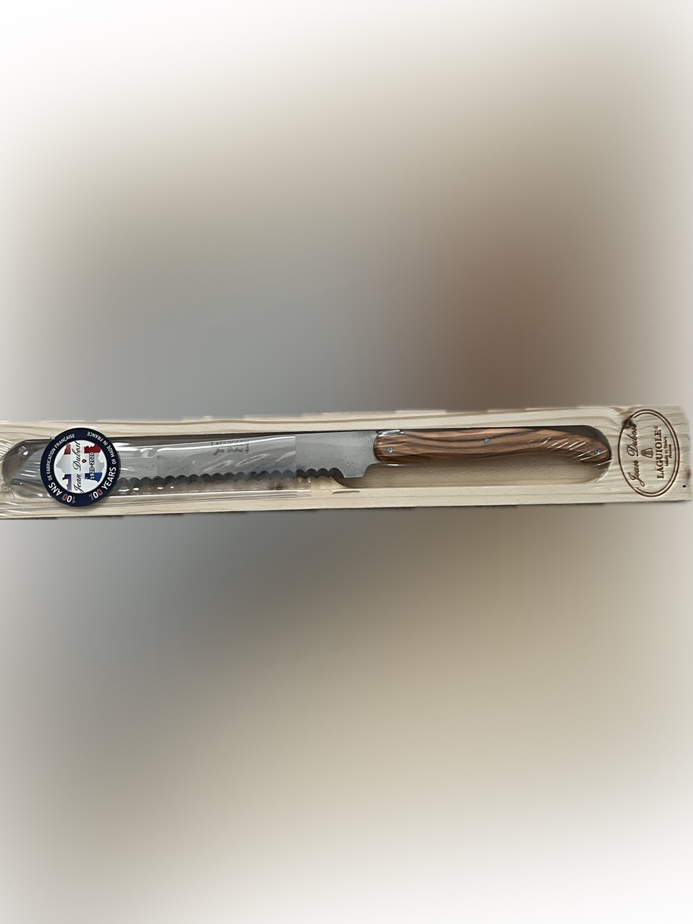 Jean Dubost Laguiole Bread Knife NEW In Wood Box France